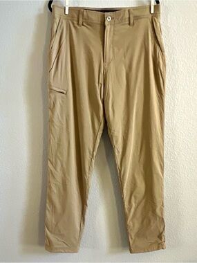 Gerry Weber Men's Venture Fleece Lined Pants Tan with Zip Pocket Size 34x34
